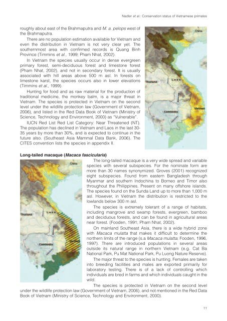 Vietnamese Journal of Primatology - Frankfurt Zoological Society