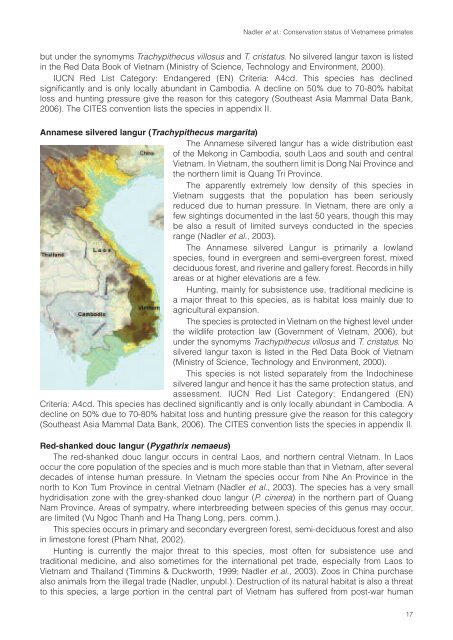 Vietnamese Journal of Primatology - Frankfurt Zoological Society