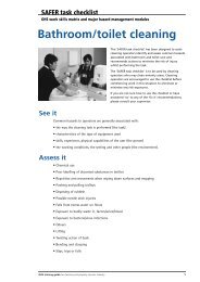 OHS Training Guide: Cleaning property services . - SafeWork SA