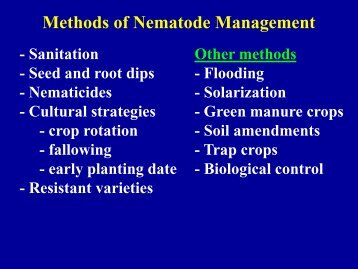 MANAGEMENT OF PLANT PESTS WITH SOIL FUMIGATION