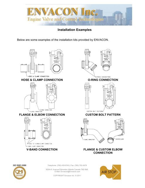 POSITIVE ENGINE AIR-INTAKE SHUT-OFF VALVES - Envacon