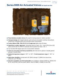Maxon 8000 Electropneumatic Oil Shut-Off Valves Brochure