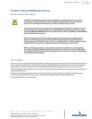 Maxon Shut-Off Valves Functional Leak Testing Instructions