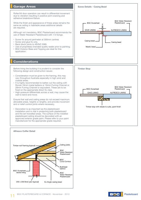 Plasterboard & Cornice - BGC