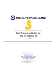 Sail Trimming Guide for the Beneteau 43 - Neil Pryde Sails