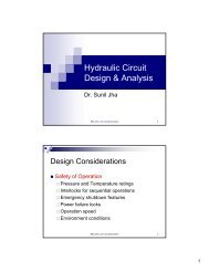 Hydraulic Circuit Design & Analysis