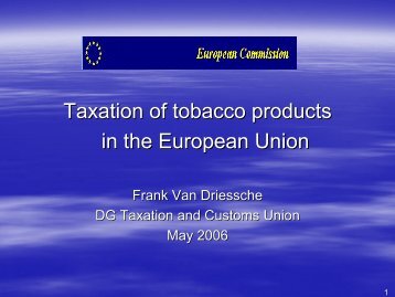 excise duty/tobacco