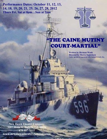 the caine mutiny court-martial - New Dawn Theater Company