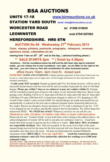 PROOF1-BSA catalogue 84.pdf - Birmingham Auctions
