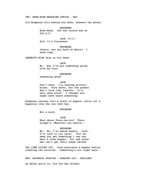 LA Confidential.pdf - Screenplay.com