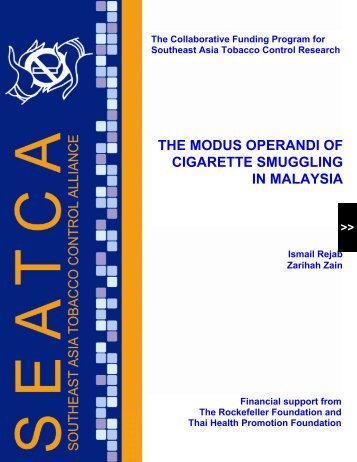 the modus operandi of cigarette smuggling in malaysia - SEATCA