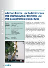 Küchen- und Badsanierungen MFH Steinbühlweg ... - Ernst Frey AG