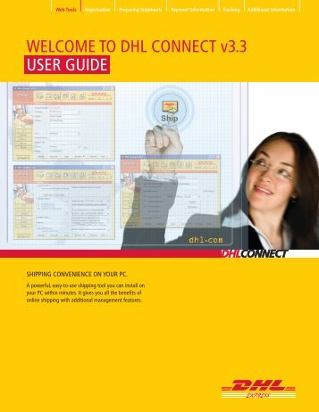 welcome to dhl connect v3.3 USeR GUIde