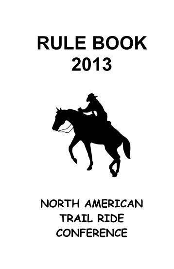 NATRC Rule Book - North American Trail Ride Conference