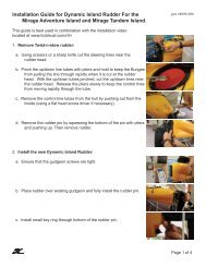 Installation Guide for Dynamic Island Rudder For the ... - Hobie Cat