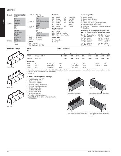 GSA Seating Price List - National Office Furniture