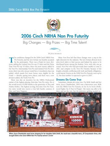 2006 Cinch NRHA Non Pro Futurity - Sam Smith Reining Horses