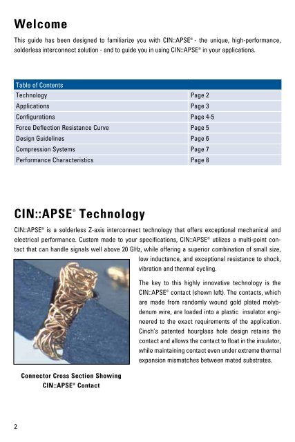 CIN::APSE Design Guide - Cinch Connectors