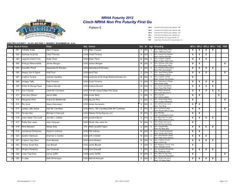 Cinch NRHA Non Pro Futurity First Go - Wittelsbuerger