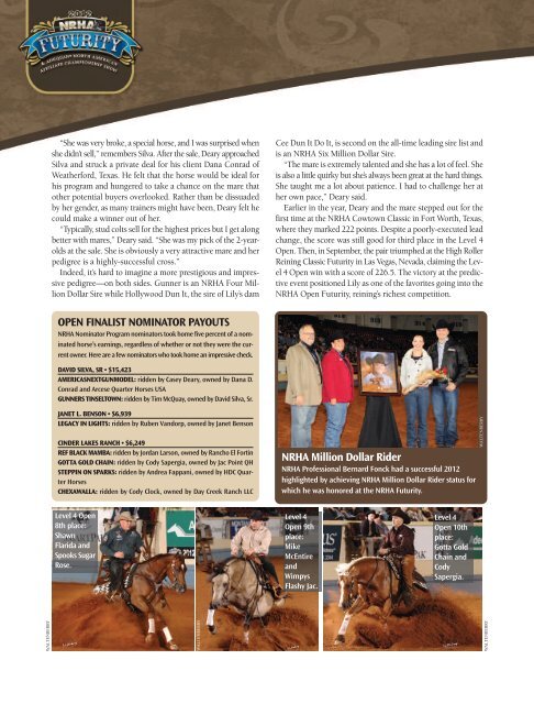 Click image to read full article - Deary Performance Horses
