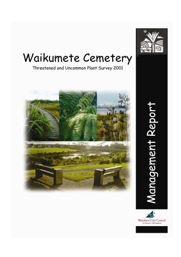 Waikumete Cemetery Threatened Plant Report - Auckland Council