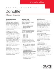 Zonolite® - Grace Construction Products