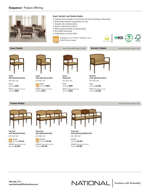 Eloquence Product Offering - National Office Furniture