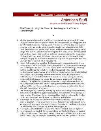 An Essay On Newspaper Analysis Of The Ethics Of Living Jim Crow Essay Sample What Is Thesis Statement In Essay also High School Essay Examples Ethics Of Living Jim Crow Essay English Essays Book