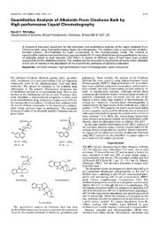 Quantitative Analysis of Alkaloids From Cinchona Bark by Hig h ...