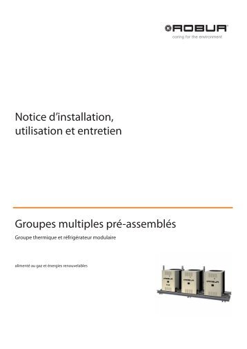 Notice d'installation, utilisation et entretien Groupes ... - Robur