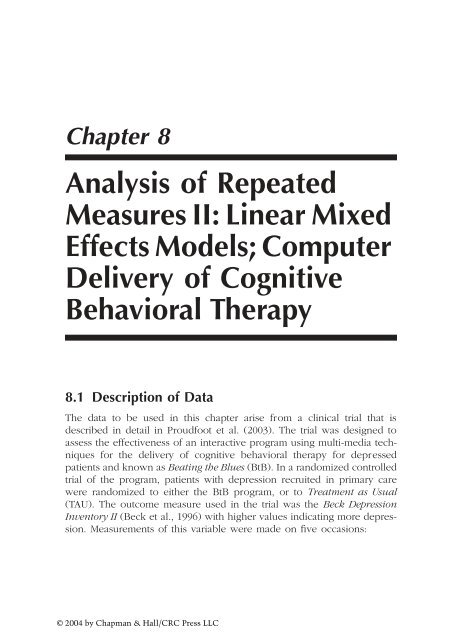Brian S. Everitt A Handbook of Statistical Analyses using SPSS