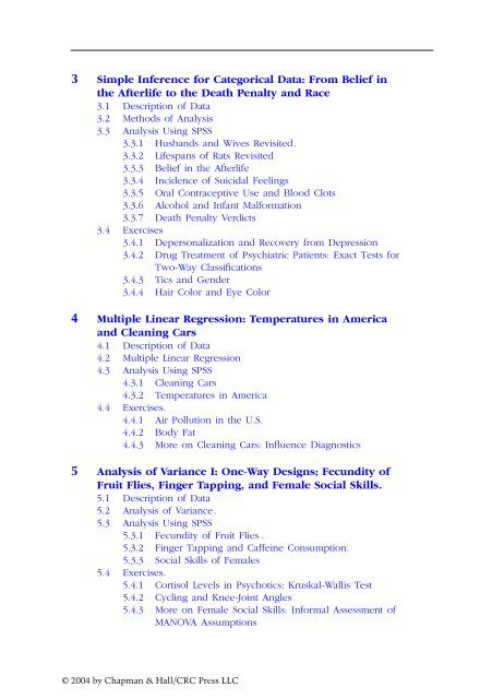 Brian S. Everitt A Handbook of Statistical Analyses using SPSS