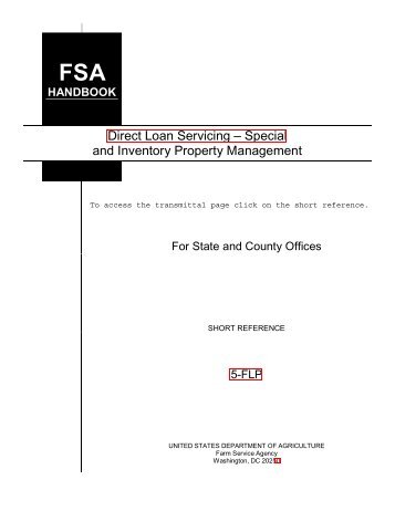 5-flp_r00_a24, Direct Loan Servicing - USDA Farm Service Agency