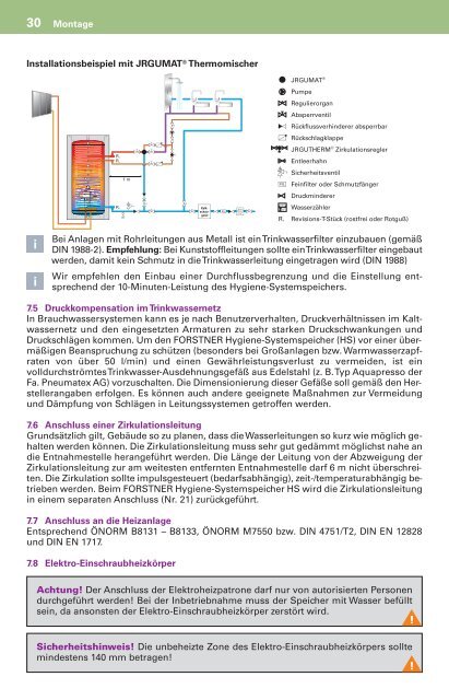 Montageanleitung HS - Forstner Speichertechnik GmbH