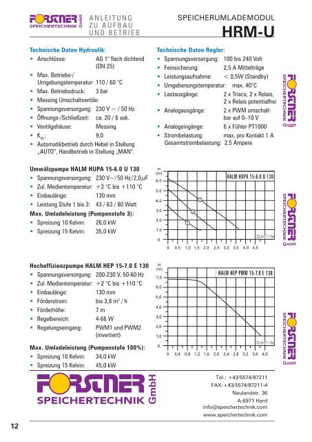 SHR 12 - Forstner Speichertechnik GmbH