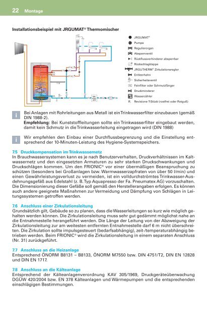 Montageanleitung FRIONIC - Forstner Speichertechnik GmbH