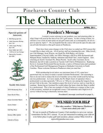 The Chatterbox The Chatterbox - Pinehaven Country Club