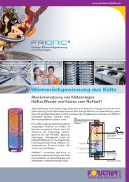 Wärmerückgewinnung aus Kälte - Forstner Speichertechnik GmbH