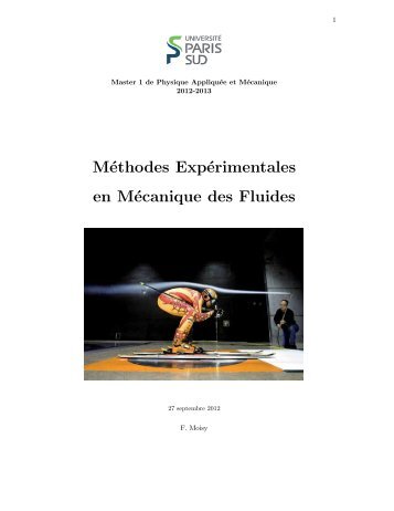 Méthodes Expérimentales en Mécanique des Fluides - FAST