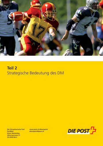 Strategische Bedeutung des DM (Teil 2) - Die Schweizerische Post