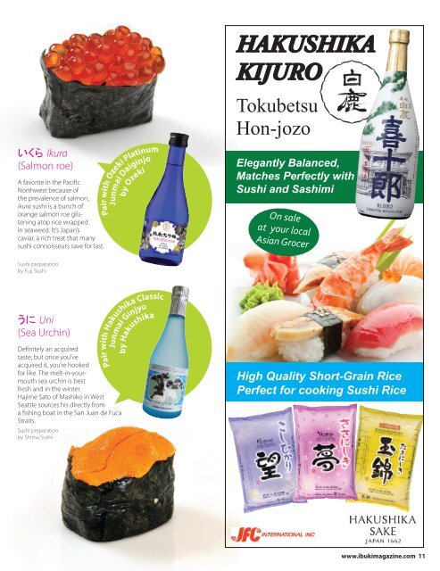 FEATuRE sushi EXpLAiNED - IBUKI Magazine