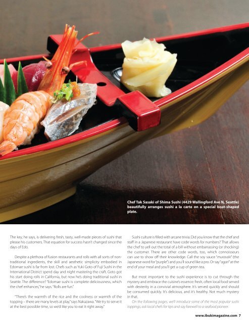 FEATuRE sushi EXpLAiNED - IBUKI Magazine
