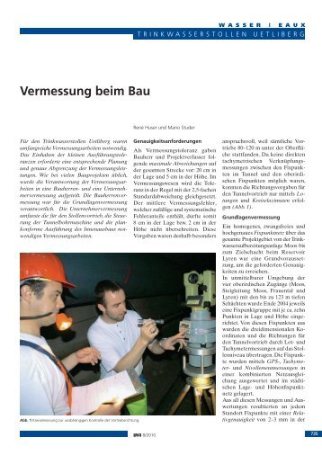 Vermessung beim Bau