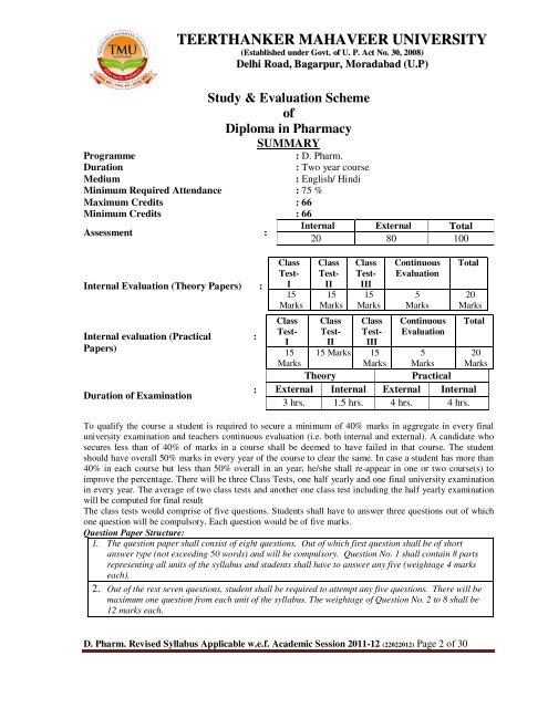 View/Download - Teerthanker Mahaveer University