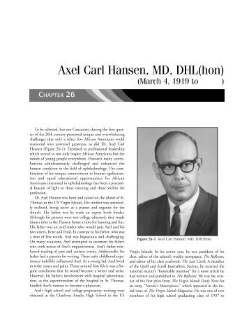 Dr. Axel Carl Hansen , M.D. - School of Medicine