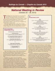 National Meeting in Review - la Chaine des Rotisseurs, Bailliage du ...