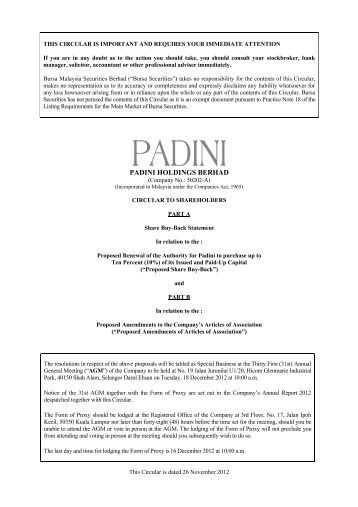 Padini SWOT Report Essay Paper