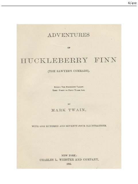 adventures of huckleberry finn