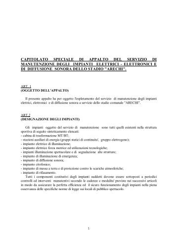capitolato arechi impianti elettrici 06 - Comune di Salerno
