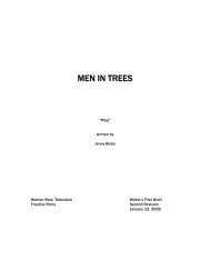 Men In Trees: Pilot - Daily Script